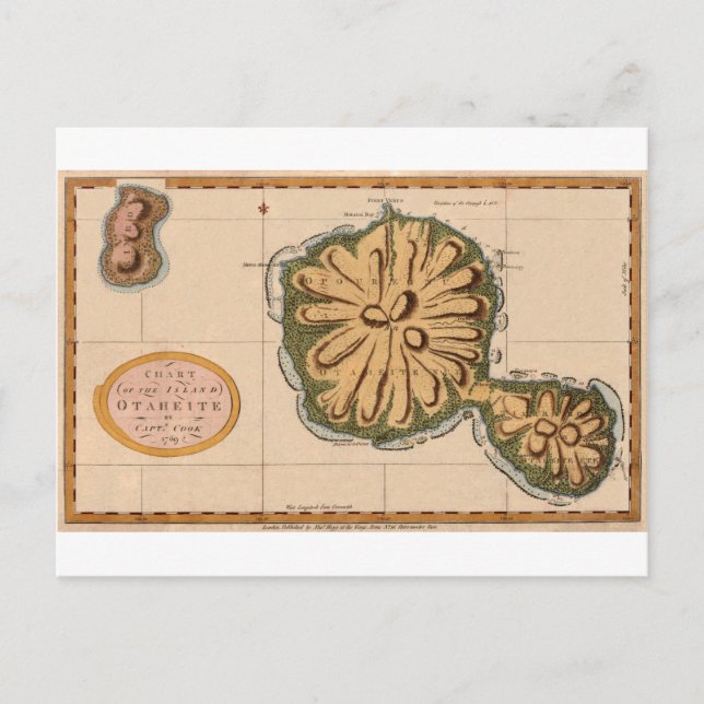 Cartão Postal Taiti 1769 (Frente)