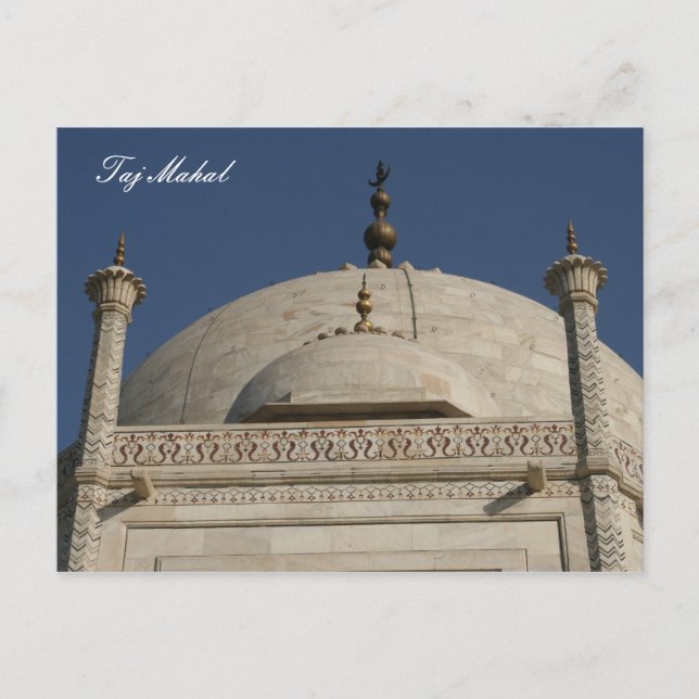 Cartão Postal taj dome (Frente)
