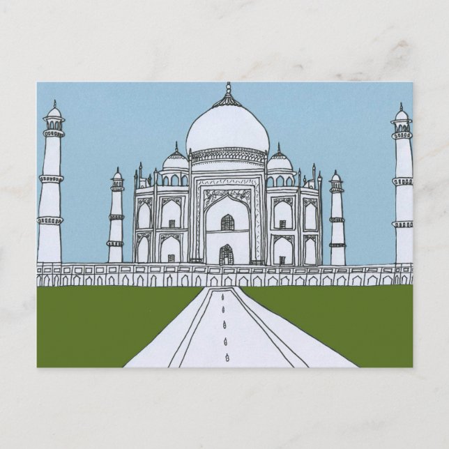 Cartão Postal Taj Mahal (Frente)