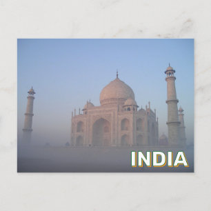 Cartão Postal Taj Mahal Em Agra, Índia