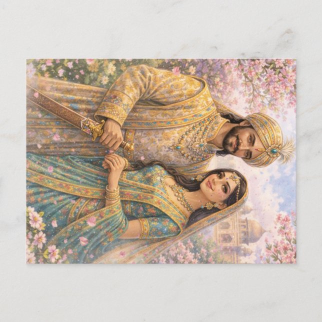 Cartão Postal Taj Mahal Frühlingszauber (Frente)