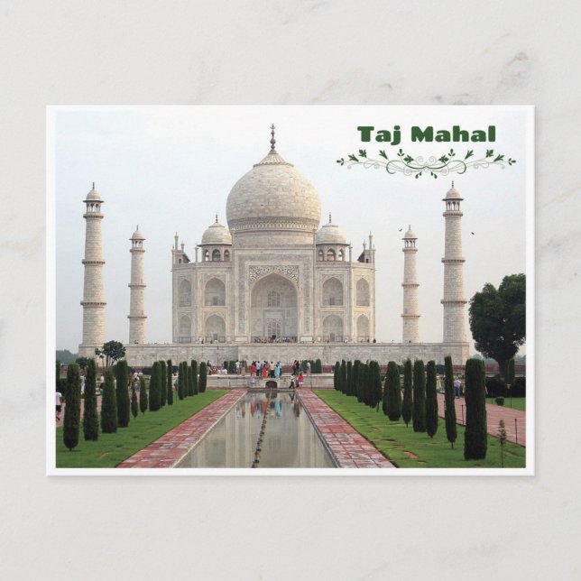 Cartão Postal Taj Mahal - Índia (Frente)