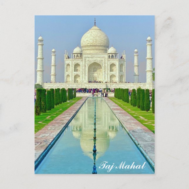 Cartão Postal Taj Mahal India - Viagem (Frente)