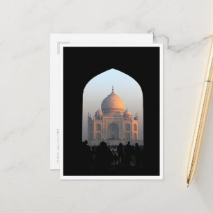 Cartão Postal Taj Mahal Light da Dawn India Architecture Foto