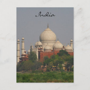 Cartão Postal taj mahal longe da índia