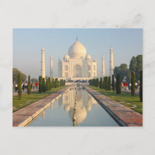 Cartão Postal Taj mahal , Um famoso monumento histórico