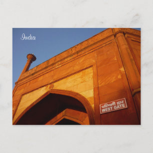 Cartão Postal taj mahal west gate