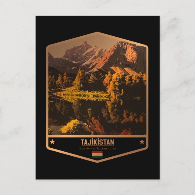 Cartão Postal Tajiquistão (Frente)