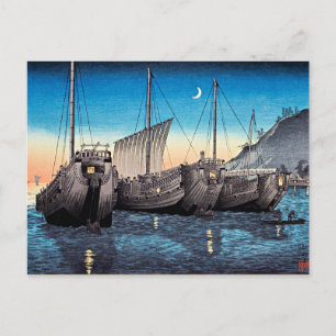 Cartão Postal Takahashi - Juncos na Baía de Inatori, Izu