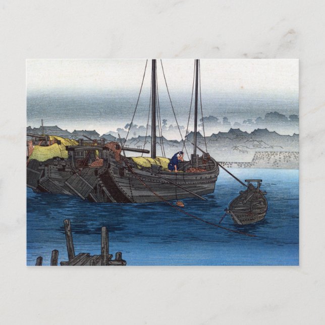 Cartão Postal Takahashi Shōtei Shinagawa (Frente)