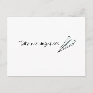 Cartão Postal Take me anywhere