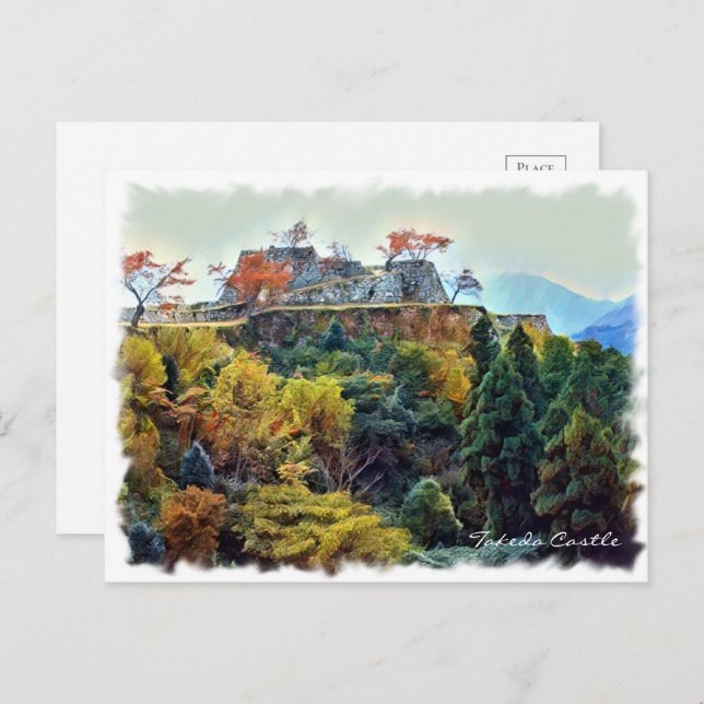 Cartão Postal Takeda Castle ポストカード (Frente/Verso)