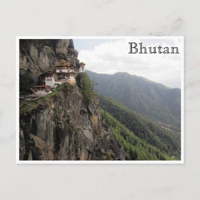 Cartão Postal taktsang paro bhutan (Frente)