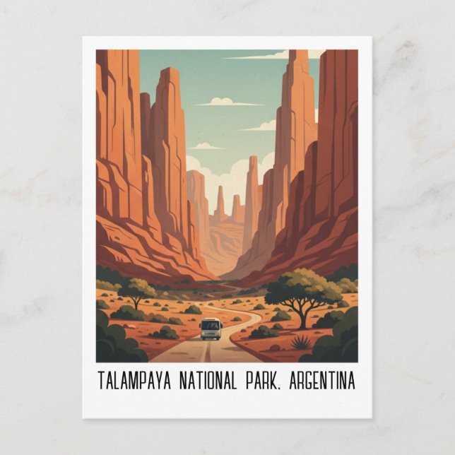 Cartão Postal Talampaya National Park Argentina Travel (Frente)