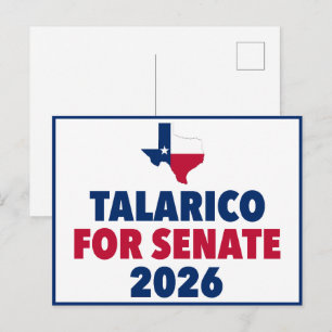 Cartão Postal Talarico para Senado Eleição 2026 Texas