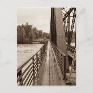 Cartão Postal Talkeetna Railroad Bridge Walkway