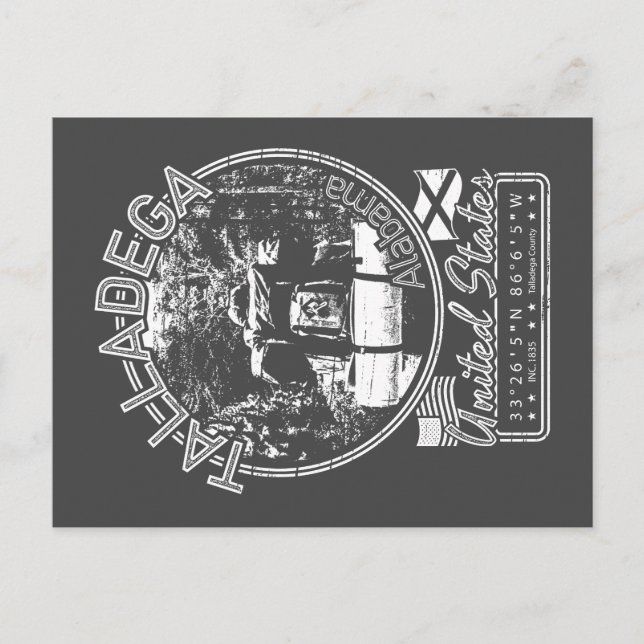 CARTÃO POSTAL TALLADEGA ALABAMA - FLORESTA NACIONAL TALLADEGA (Frente)