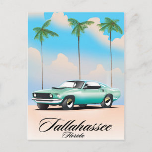 Cartão Postal Tallahassee Poster de viagens da Flórida.