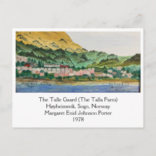 Cartão Postal Talle Gaard (A Fazenda Talla) '78 MEJP