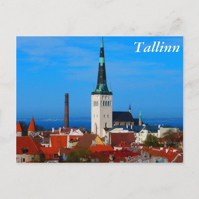 Cartão Postal Tallinn, Estônia (Frente)