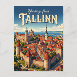 Cartão Postal Tallinn Estônia