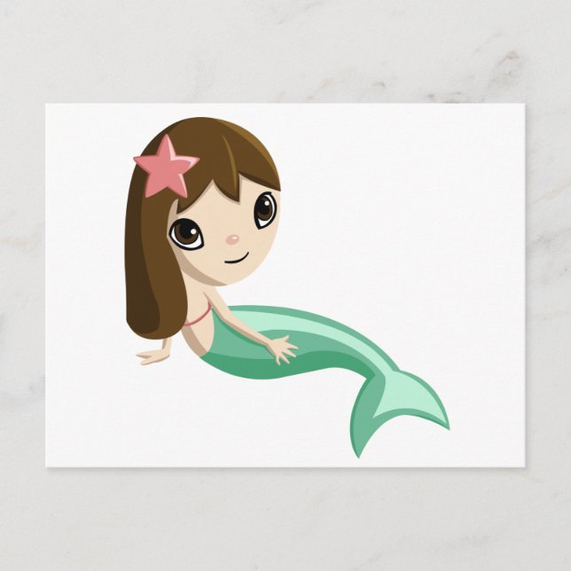 Cartão Postal Tallulah, a Sereia (Frente)
