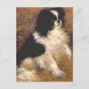 Cartão Postal Tama, o cão japonês de Pierre-Auguste Renoir