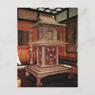 Cartão Postal Tamamushi santuário do Templo Horyu Ji