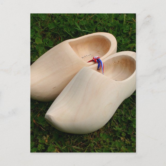 Cartão Postal Tamancos de madeira holandeses (Frente)