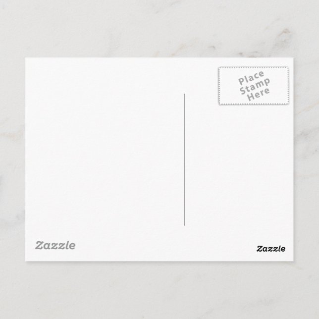 Cartão Postal, Tamanho: Cartão Postal Padrão, Pape (Verso)