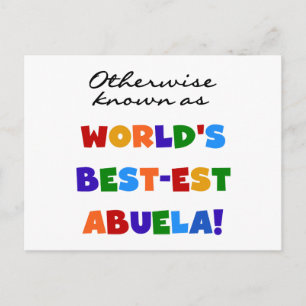 Cartão Postal Também Conhecidos como Presentes da Melhor Avó Abu
