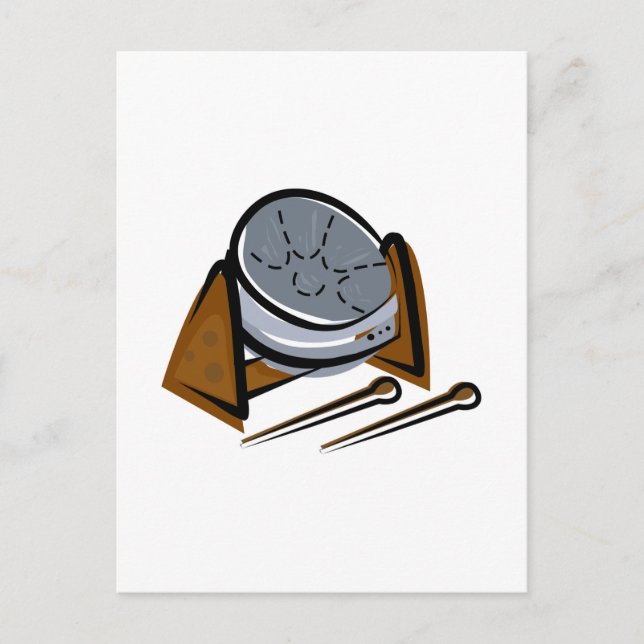 Cartão Postal Tambor de aço (Frente)