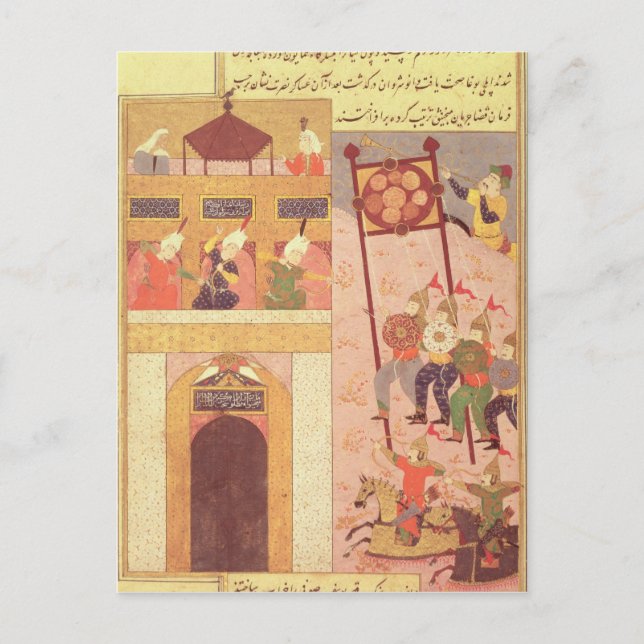 Cartão Postal Tamerlane Besieging Urganj (Frente)
