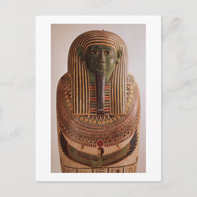 Cartão Postal Tampa externa do sarcófago de Psametik I (664-61 (Frente)