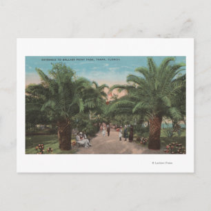 Cartão Postal Tampa, FL - Vista da Entrada do Parque Ballast Poi