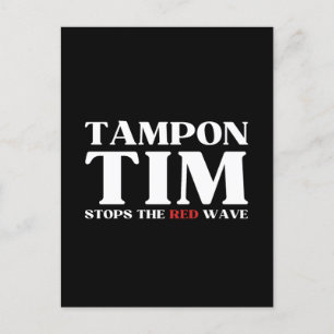 Cartão Postal Tampon Tim Will Pára A Onda Vermelha-Tim Walz 2024