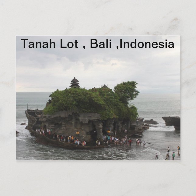 Cartão Postal Tanah Lot, Bali, Indonésia (Frente)