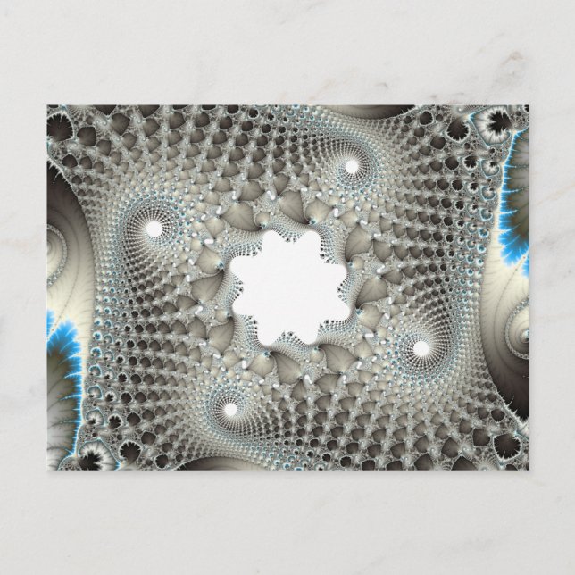 Cartão Postal Tangido em azul (Frente)