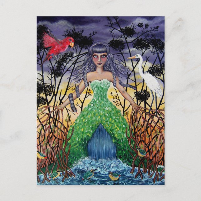 Cartão Postal Tangido nos Mangroves (Frente)