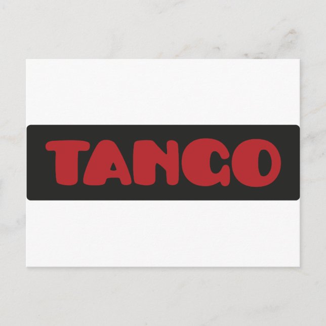 Cartão Postal Tango (Frente)