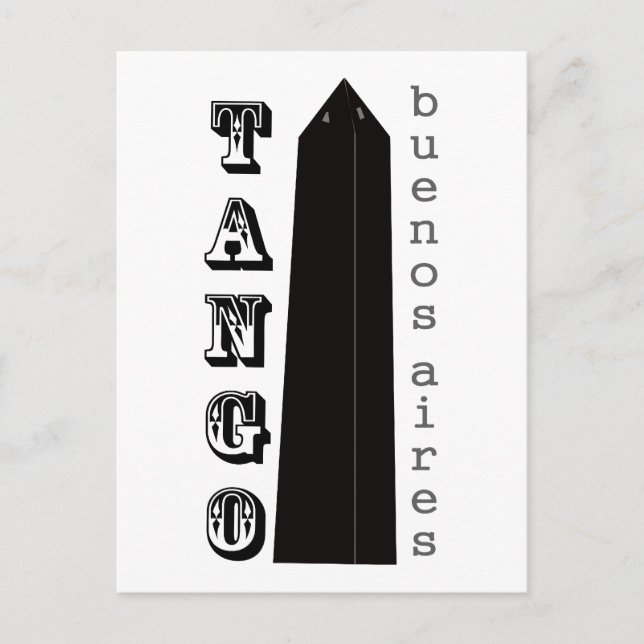 Cartão Postal Tango Buenos Aires! (Frente)