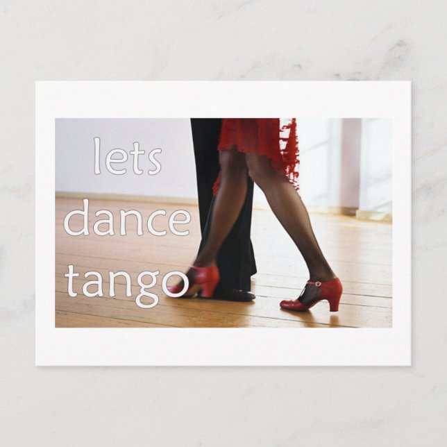 Cartão Postal Tango Dancers! (Frente)