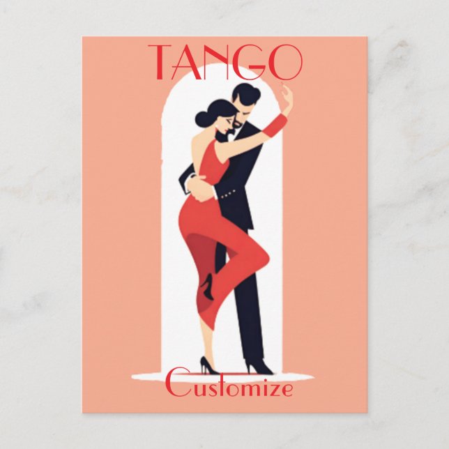 Cartão Postal Tango Dancers Thunder_Cove (Frente)