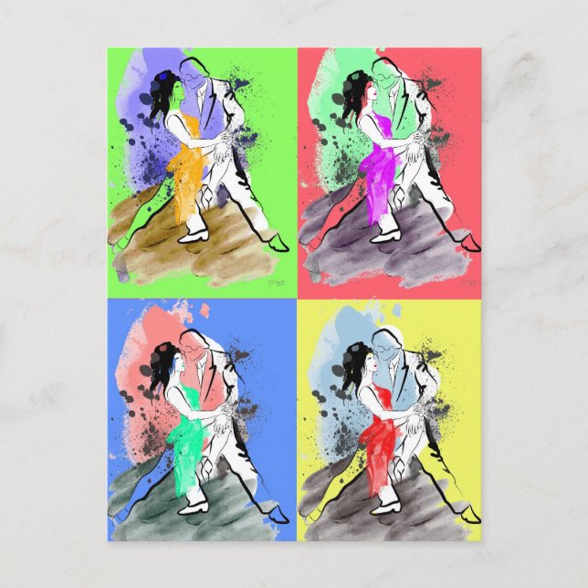 Cartão Postal Tango do pop (Frente)