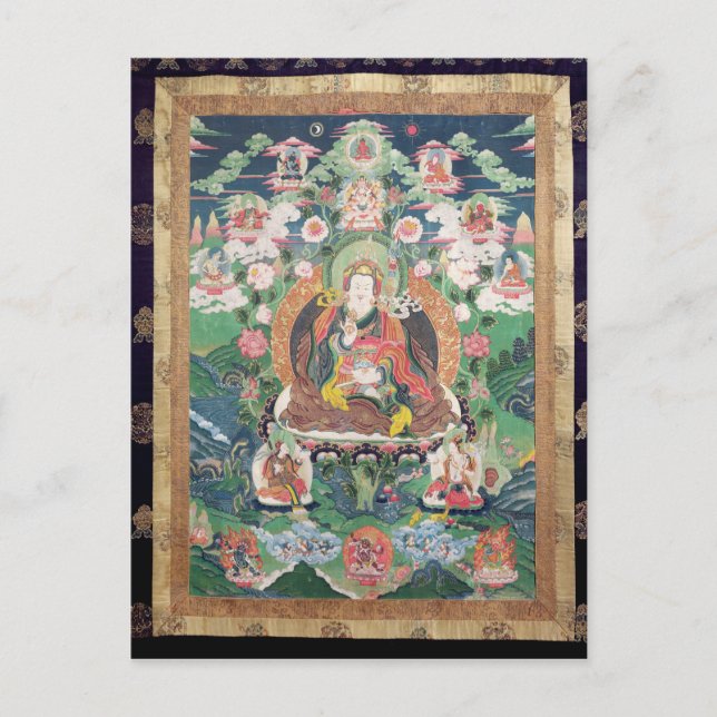 Cartão Postal Tanka de Padmasambhava, c.749 AD (Frente)