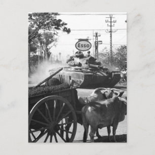 Cartão Postal Tanque de 1rua Bn., 69ª Armadura, 25 Inf. Div., m