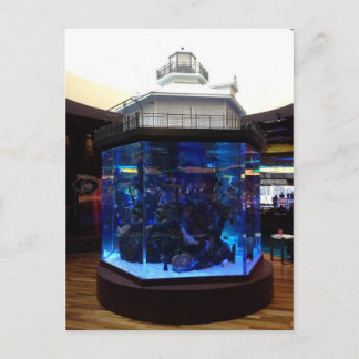 Cartão Postal Tanque de Peixe de Farol do Meio-Golfo