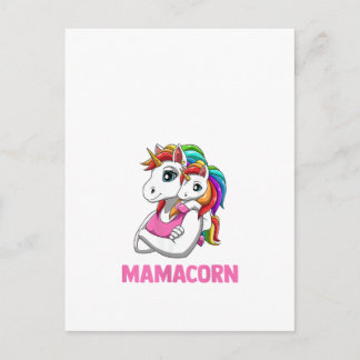 Cartão Postal Tanque Mãe Filha Unicórnios Mamacorn Feminino Para
