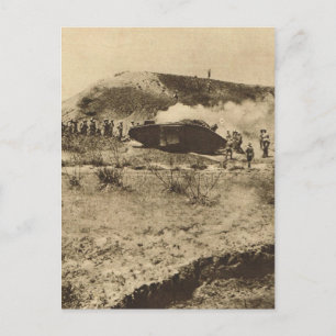 Cartão Postal Tanque no Somme, França