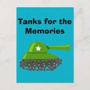 Cartão Postal Tanques para as memórias